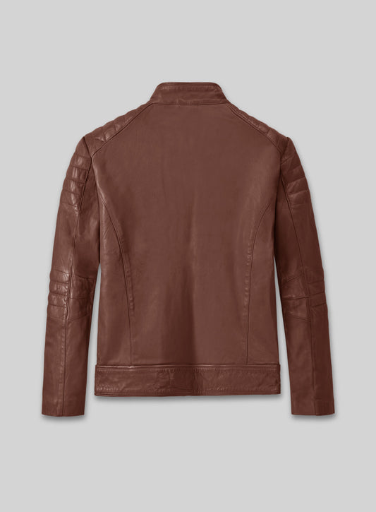Firefly Moto Tan Biker Leather Jacket