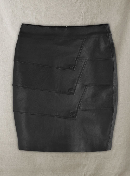Flaky Leather Skirt - # 182 - LeatherCult