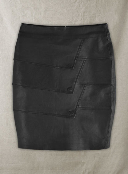Flaky Leather Skirt - # 182 - LeatherCult