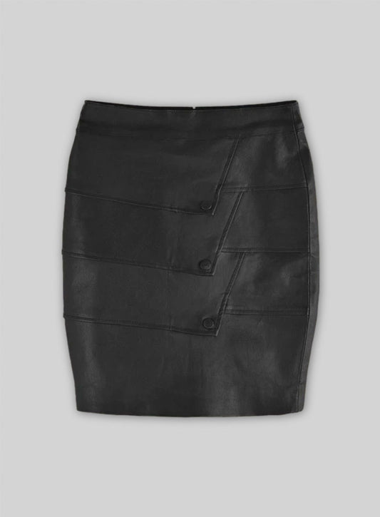 Flaky Leather Skirt - # 182