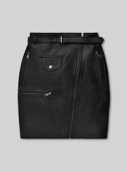 Flattery Leather Skirt - # 446