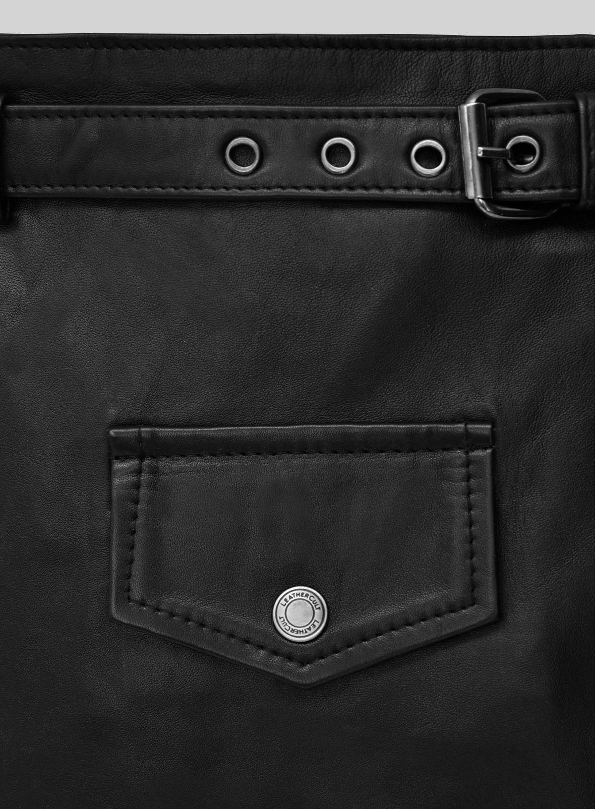Flattery Leather Skirt - # 446