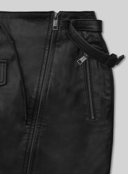 Flattery Leather Skirt - # 446