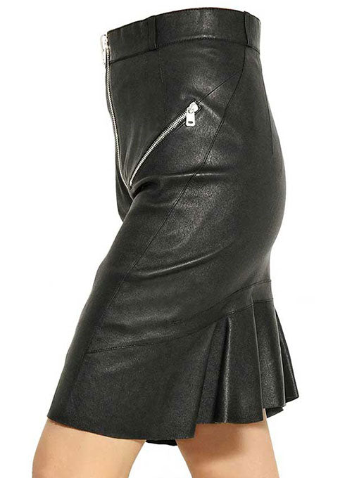 Fleur Leather Skirt - # 430 - LeatherCult