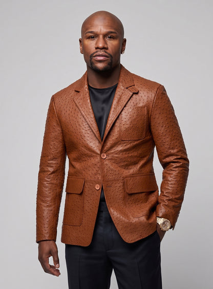 Floyd Mayweather Leather Blazer