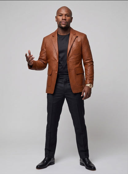 Floyd Mayweather Leather Blazer