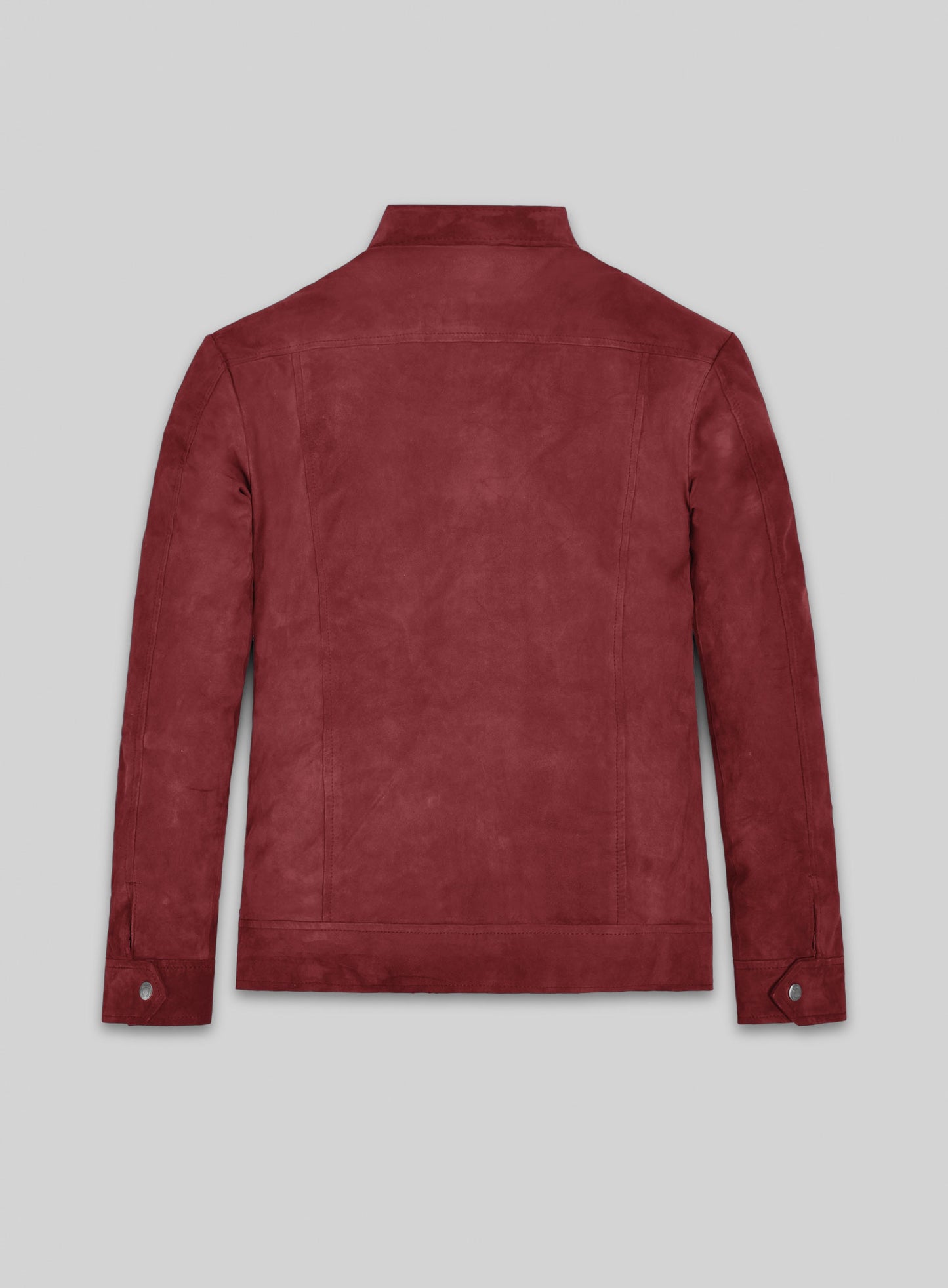 French Red Suede Leather Jacket # 700