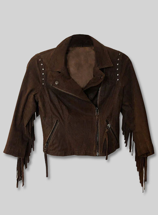 Fringe Leather Jacket #1011