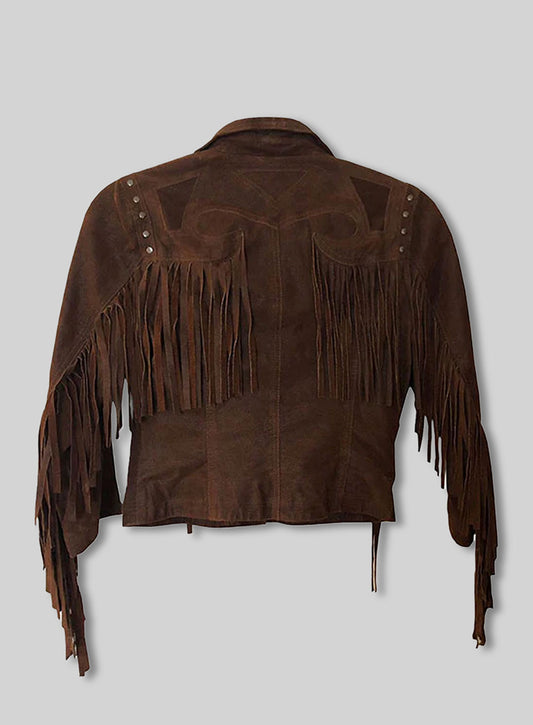 Fringe Leather Jacket #1011