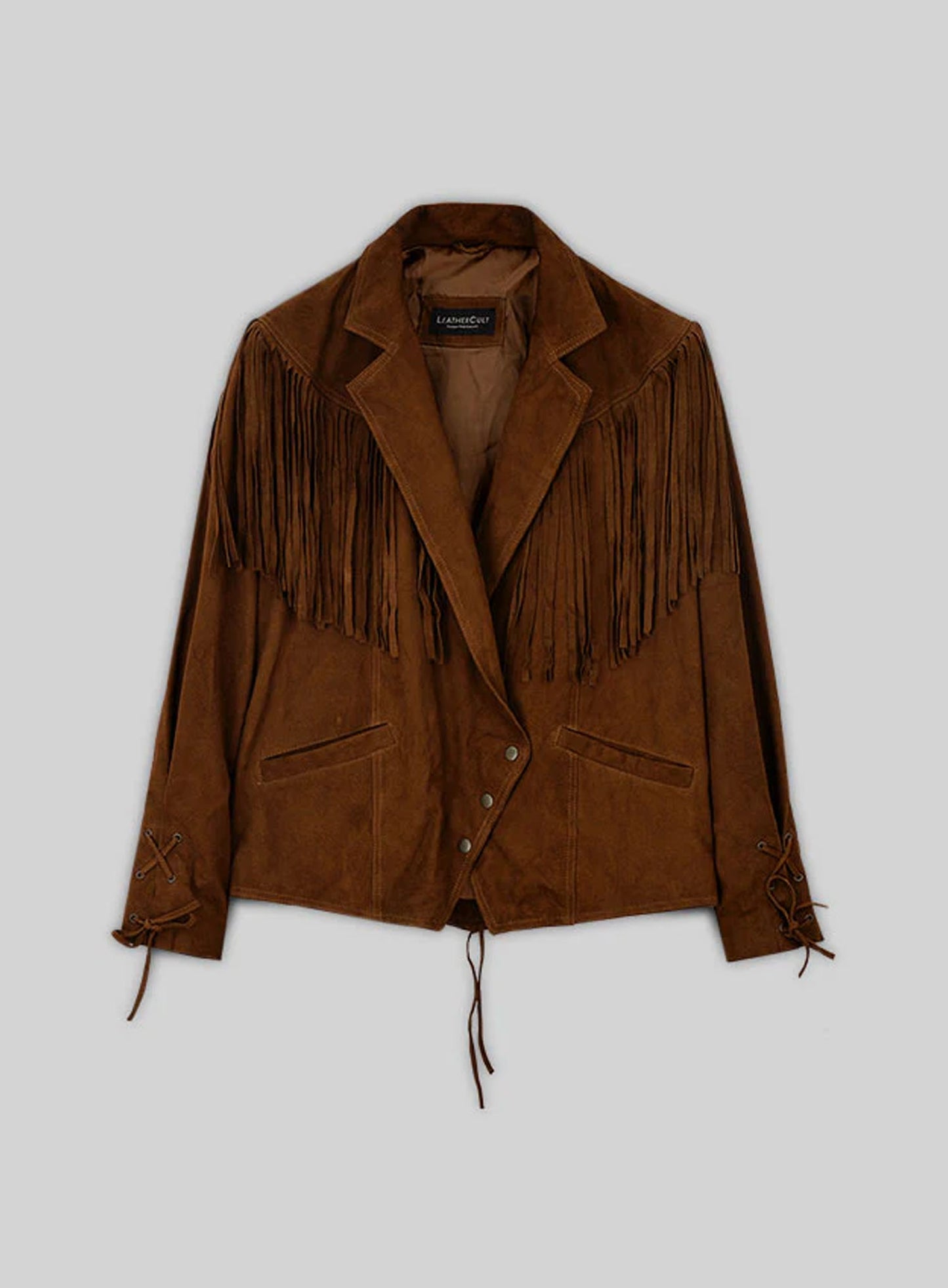 Fringe Leather Jacket #1012