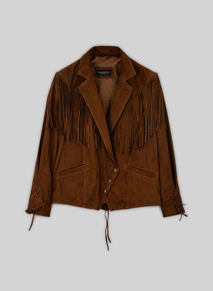 Fringe Leather Jacket #1012