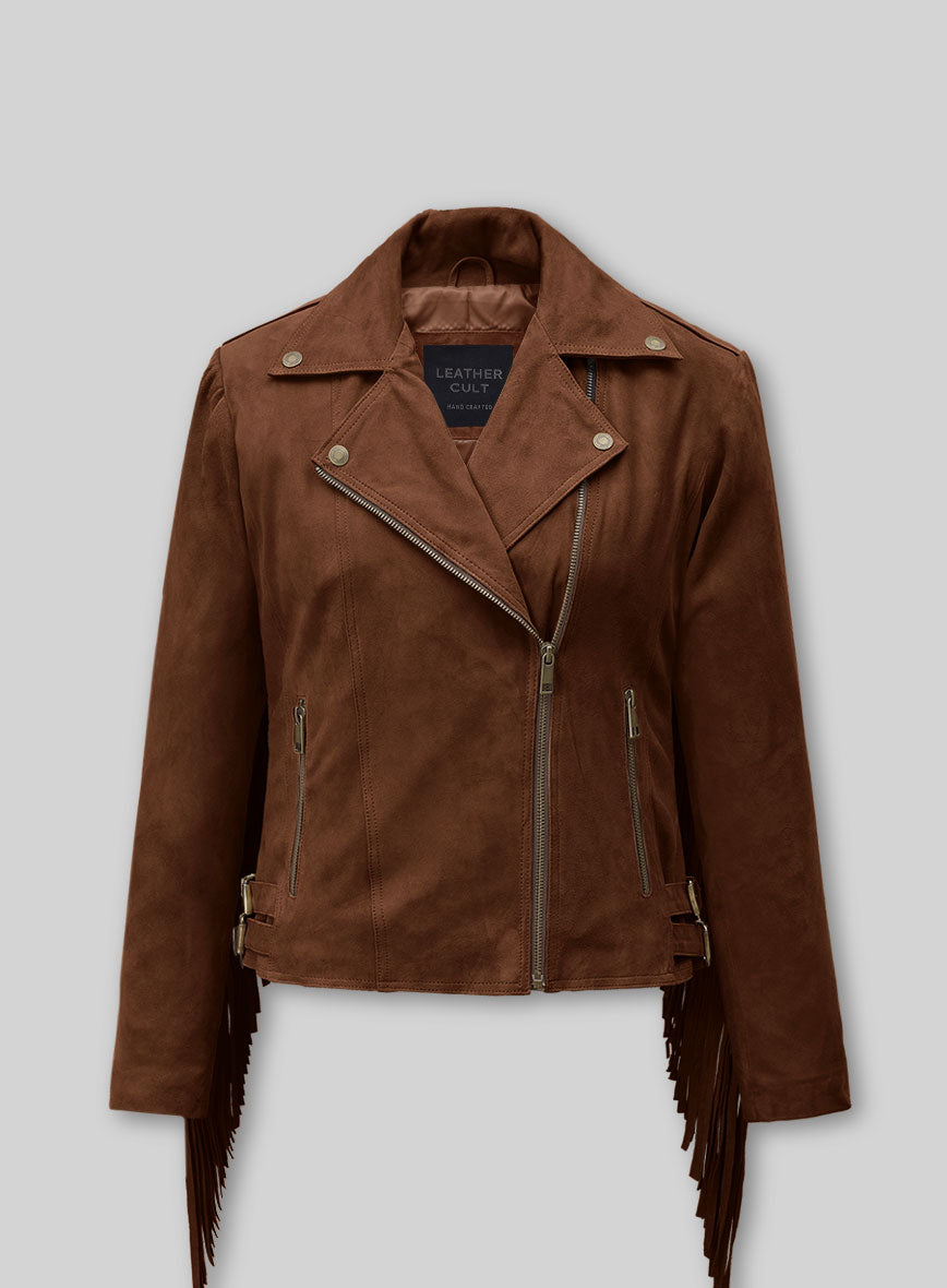 Fringe Leather Jacket #1008
