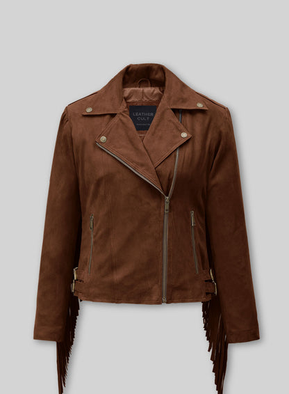 Fringe Leather Jacket #1008