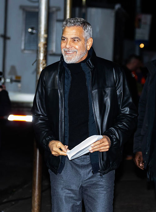 ◆clooney ケブラー パンチングレザージャケット Sサイズ 10636 George Clooney Leather jacket – LeatherCult