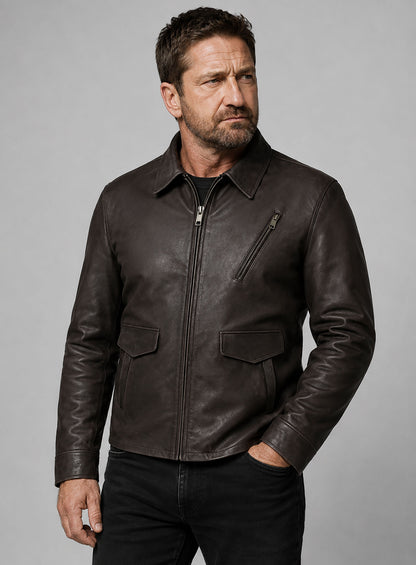 Gerard Butler Den Of Thieves Leather Jacket