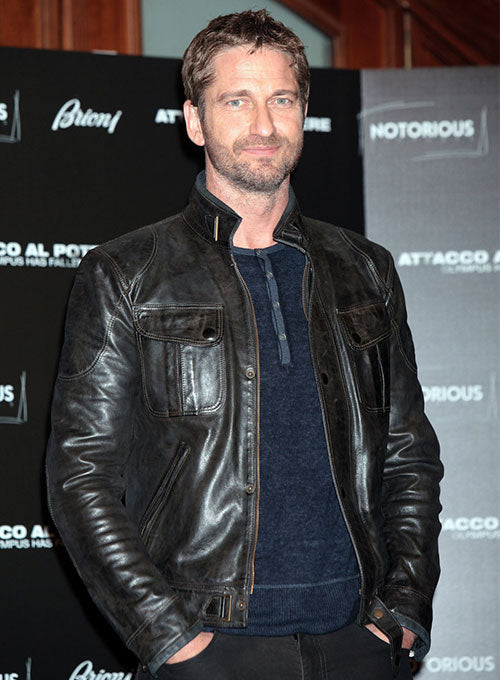 Gerard Butler Leather Jacket #1 - LeatherCult