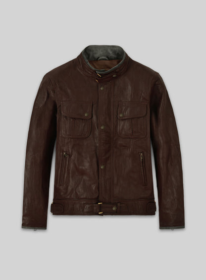 Gerard Butler Leather Jacket #1