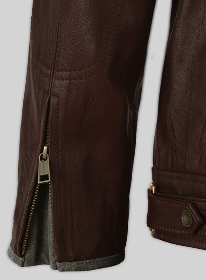 Gerard Butler Leather Jacket #1