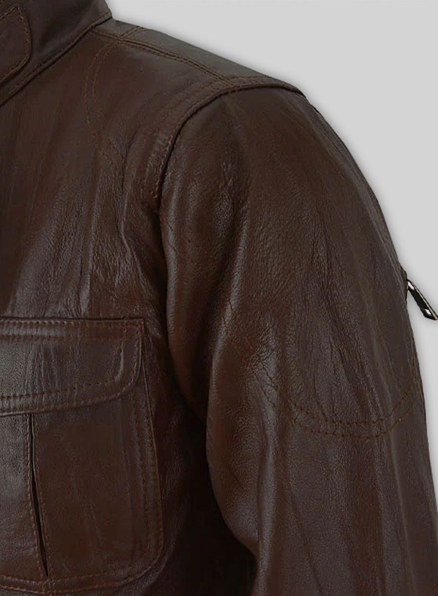 Gerard Butler Leather Jacket #1