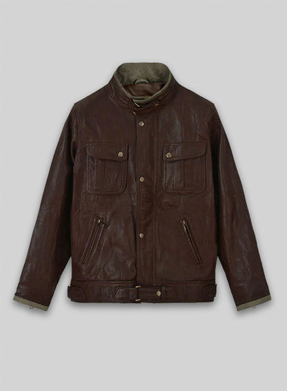 Gerard Butler Leather Jacket #1