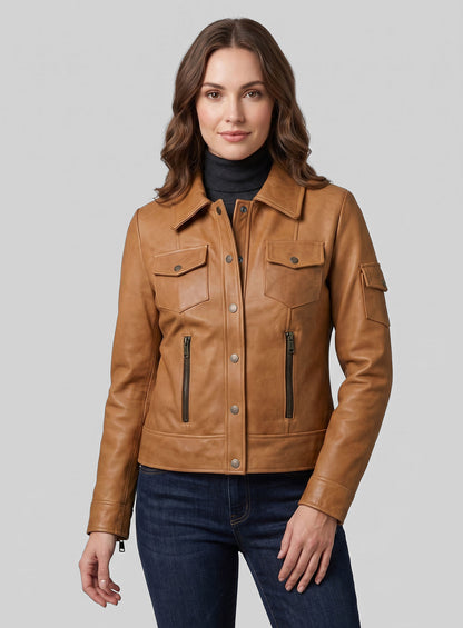 Gigi Hadid Leather Jacket