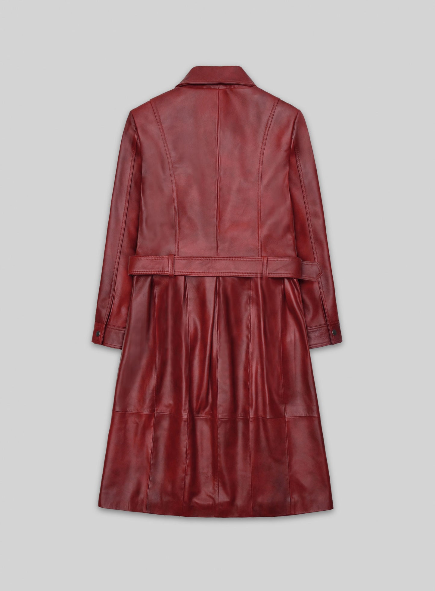 Gigi Hadid Leather Long Coat