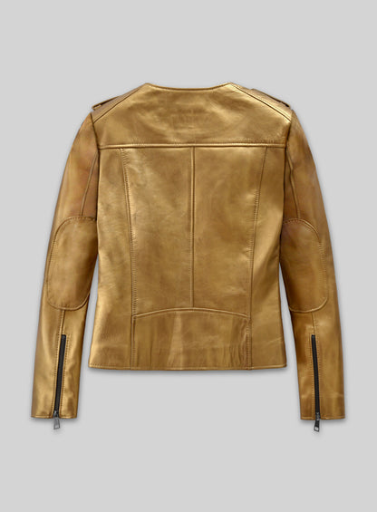 Golden Lizzy Caplan Now You See Me 2 Leather Jacket