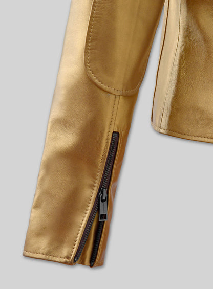 Golden Lizzy Caplan Now You See Me 2 Leather Jacket