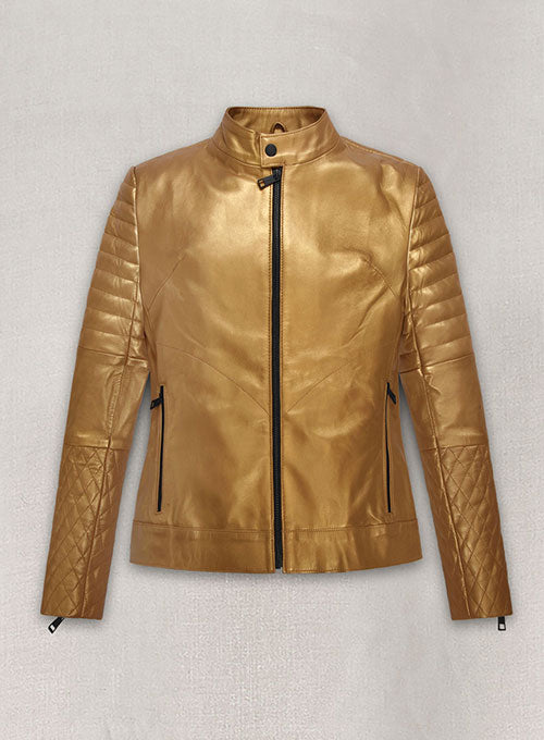 Golden Gwen Stefani Leather Jacket #1 - LeatherCult