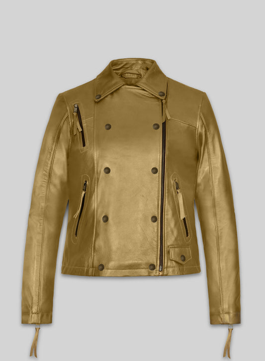 Golden Leather Jacket # 288