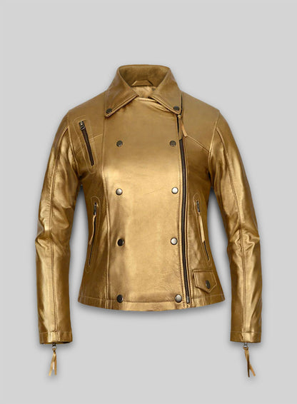 Golden Leather Jacket # 288