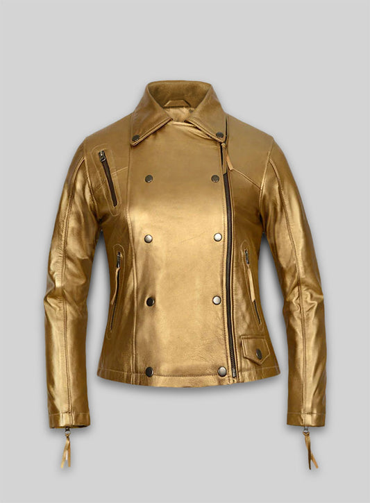 Golden Leather Jacket # 288