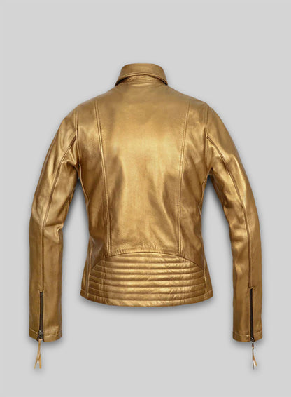 Golden Leather Jacket # 288