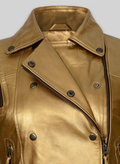 Golden Leather Jacket # 288