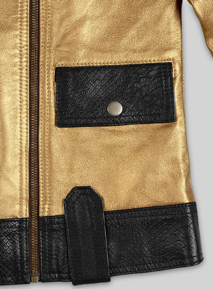 Golden Leather Jacket # 514