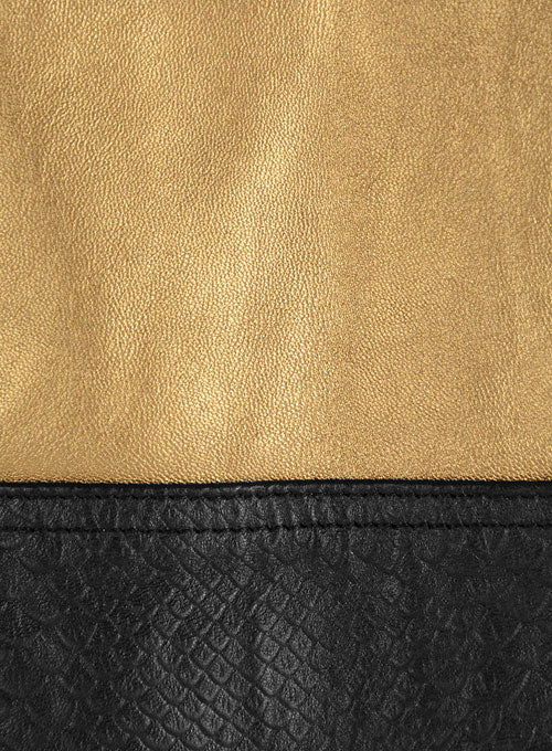 Golden Leather Jacket # 514 - LeatherCult