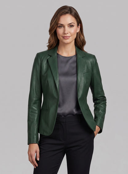 Grace Leather Blazer