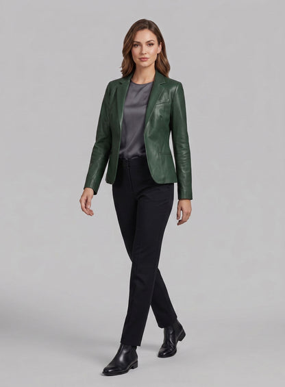 Grace Leather Blazer