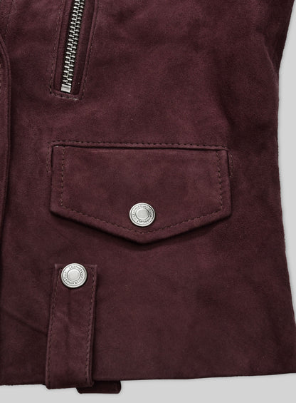 Grapevine Suede Kendall Jenner Leather Jacket # 3