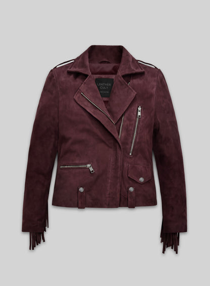 Grapevine Suede Kendall Jenner Leather Jacket # 3