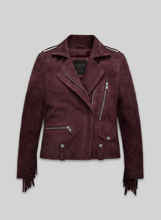 Grapevine Suede Kendall Jenner Leather Jacket # 3