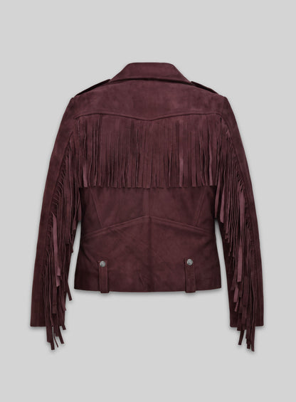 Grapevine Suede Kendall Jenner Leather Jacket # 3
