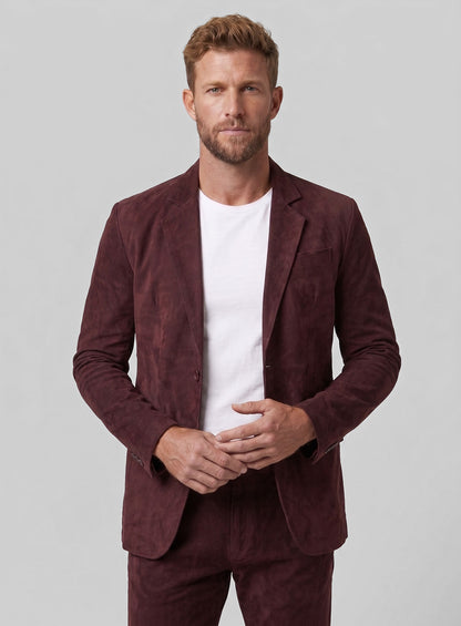 Grapevine Suede Leather Suit