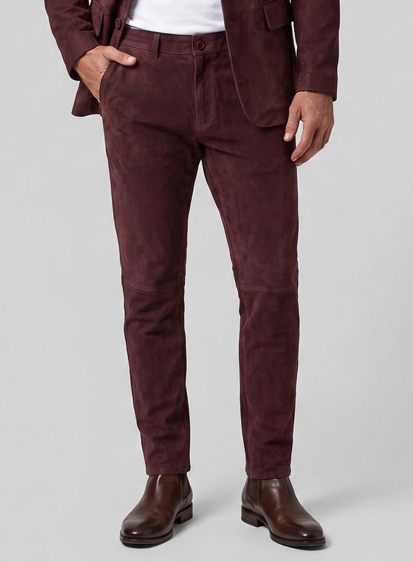 Grapevine Suede Leather Suit