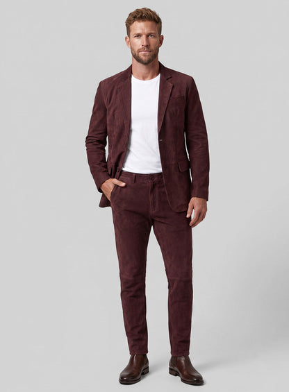 Grapevine Suede Leather Suit