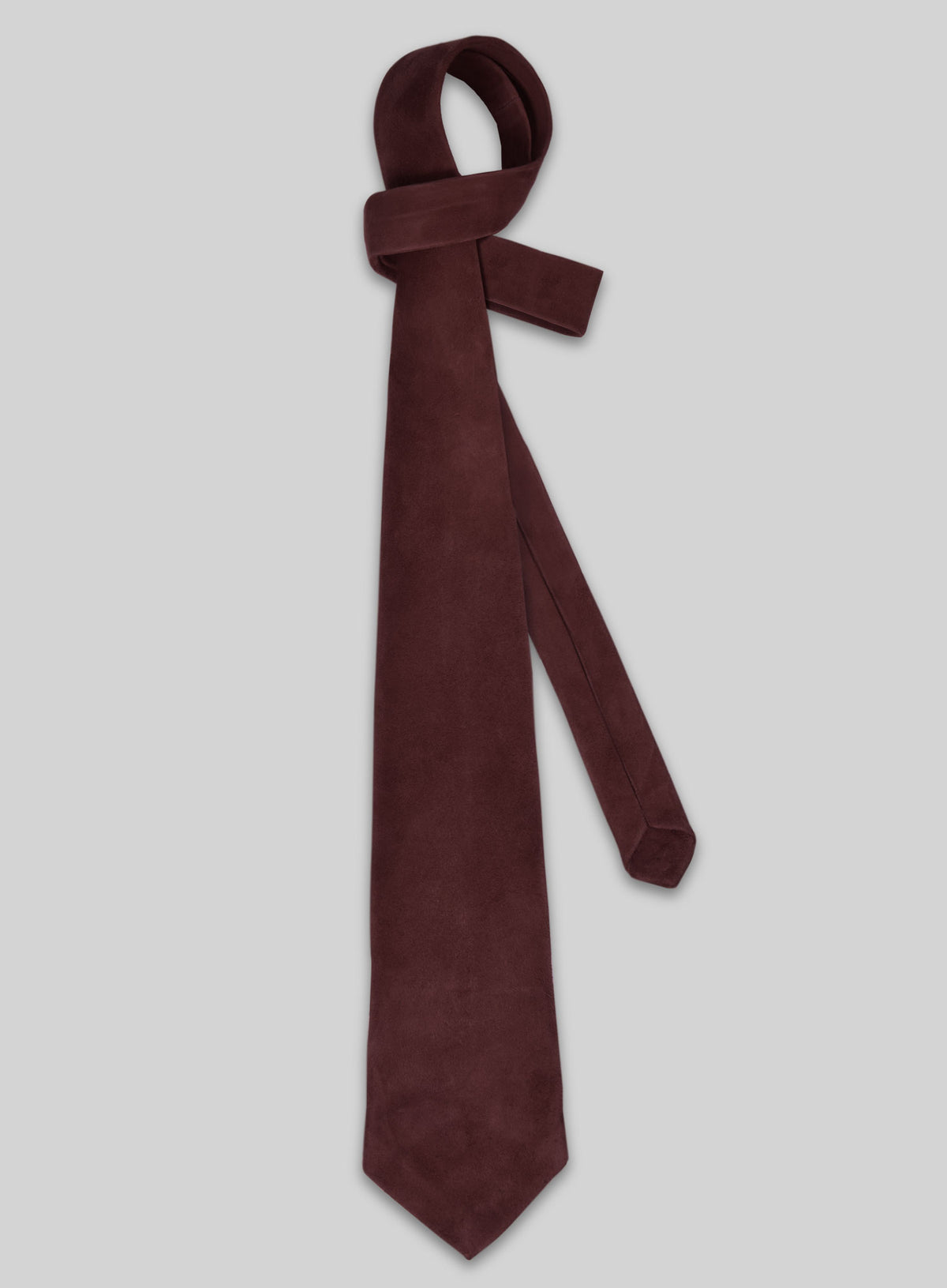 Grapevine Suede Leather Tie