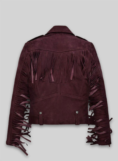 Grapevine Suede Kendall Jenner Leather Jacket # 3