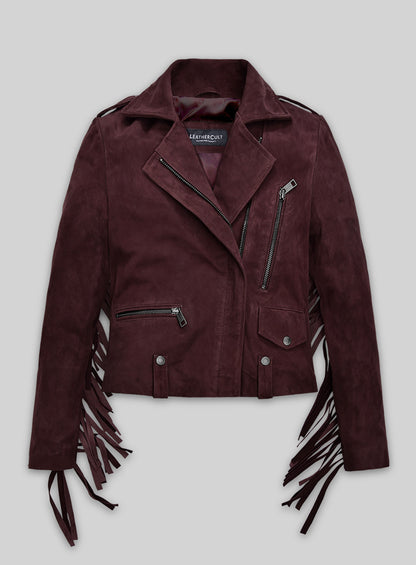 Grapevine Suede Kendall Jenner Leather Jacket # 3