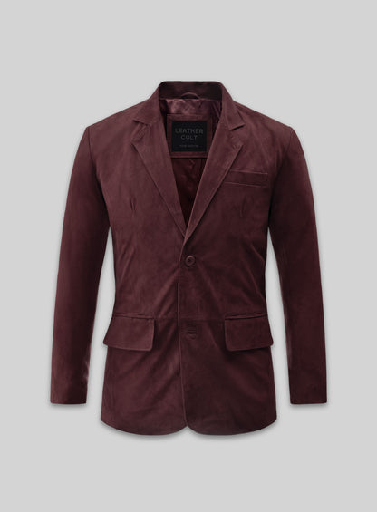 Grapevine Suede Leather Blazer