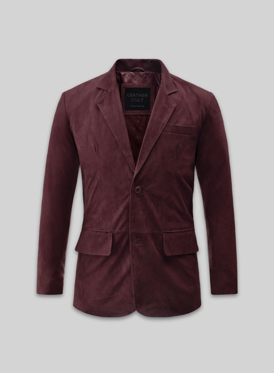 Grapevine Suede Leather Blazer